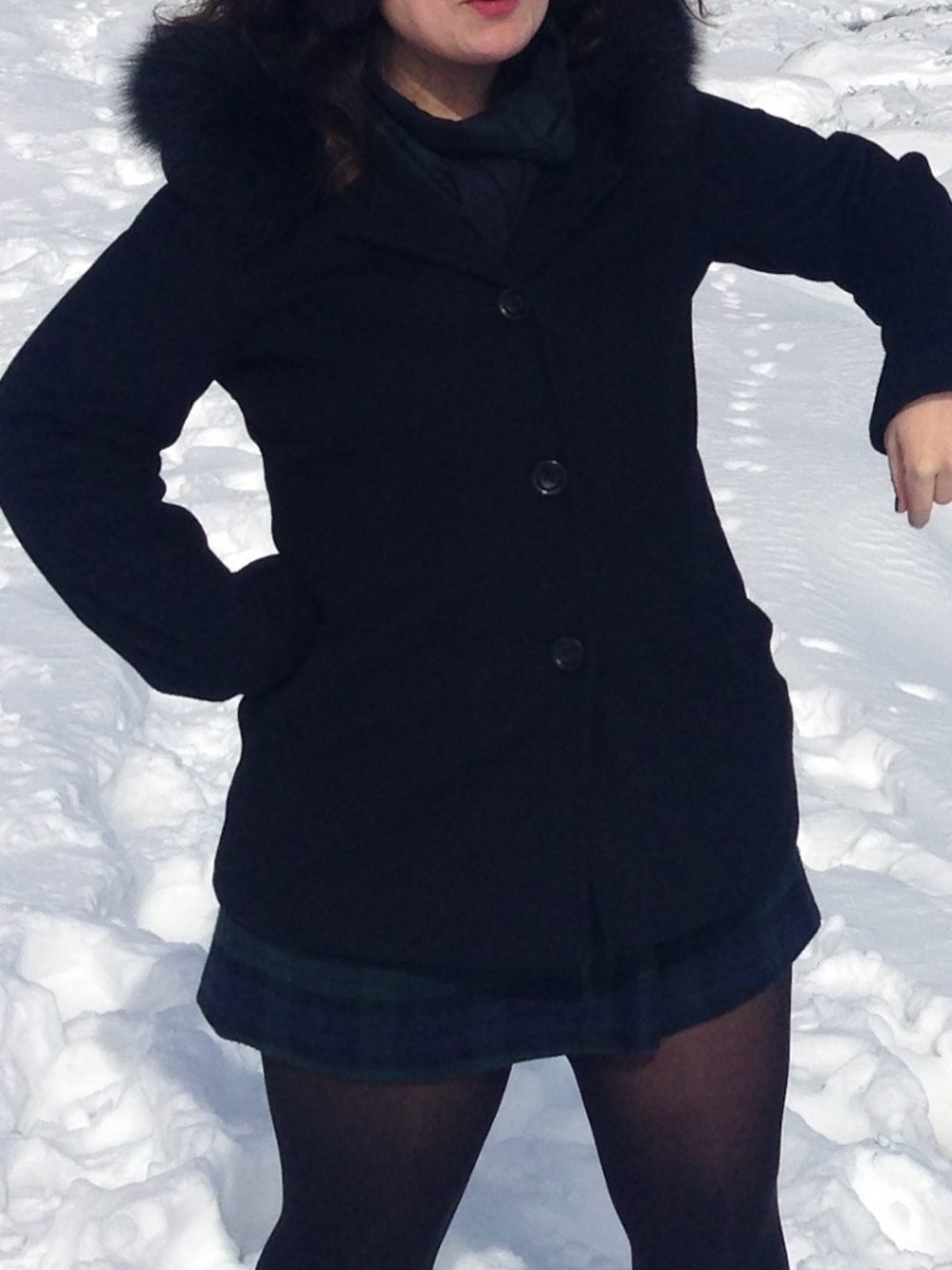 Boston Forecaster Wool & Fox Fur Coat